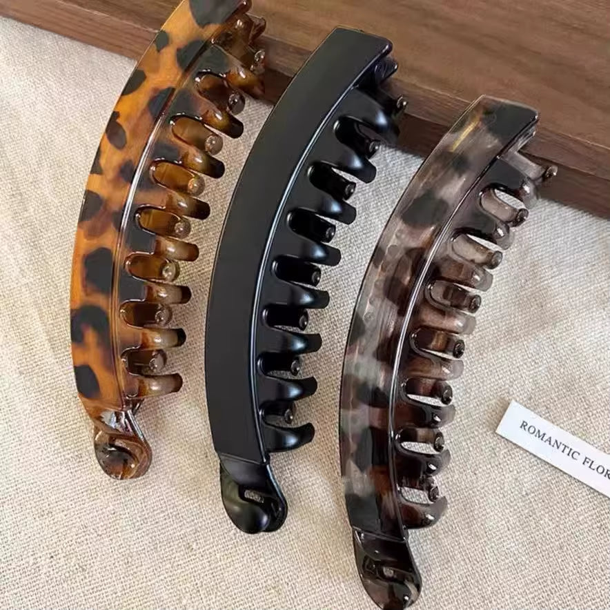 Matte Banana Hair Clip Fish Shaped Hairpin Ponytail Headband Hair Accessories for Women Hairgripstwist Clamp Barrettes Headwear