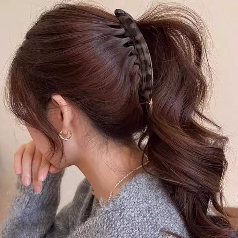 Matte Banana Hair Clip Fish Shaped Hairpin Ponytail Headband Hair Accessories for Women Hairgripstwist Clamp Barrettes Headwear