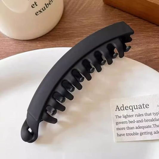 Matte Banana Hair Clip Fish Shaped Hairpin Ponytail Headband Hair Accessories for Women Hairgripstwist Clamp Barrettes Headwear