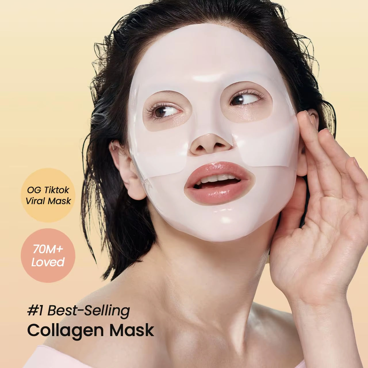 BIODANCE Bio-Collagen Real Deep Mask, Hydrating Overnight Hydrogel Mask, Pore Minimizing, Elasticity Improvement Korean Skincare