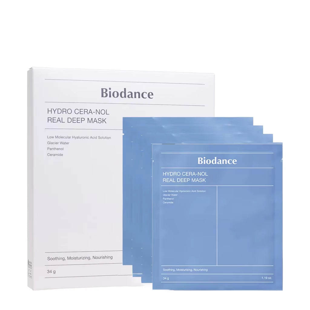 BIODANCE Bio-Collagen Real Deep Mask, Hydrating Overnight Hydrogel Mask, Pore Minimizing, Elasticity Improvement Korean Skincare